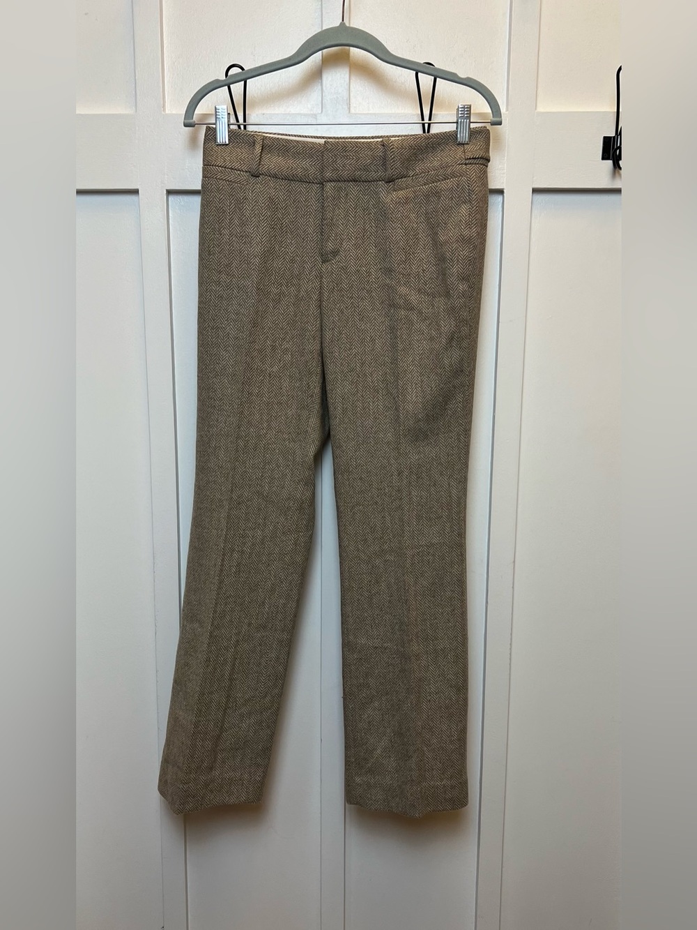 Banana Republic Martin Fit Straight Petite Size 2 Petite Wool Blend Trouser Pant